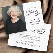 Kalligrafie in liefdevolle herinnering begrafenis  bedankkaart