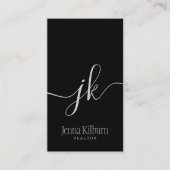 kalligrafie-initialen-makelaar visitekaartje (Voorkant)