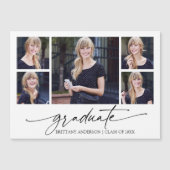 Kalligrafie Inkt 5 Foto Afstudeer Magneet Kaart (Voorkant)