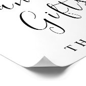 Kalligrafie Kaarten en geschenken teken Poster (Hoek)