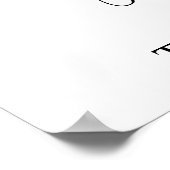 Kalligrafie Kaarten en geschenken teken Poster (Hoek)