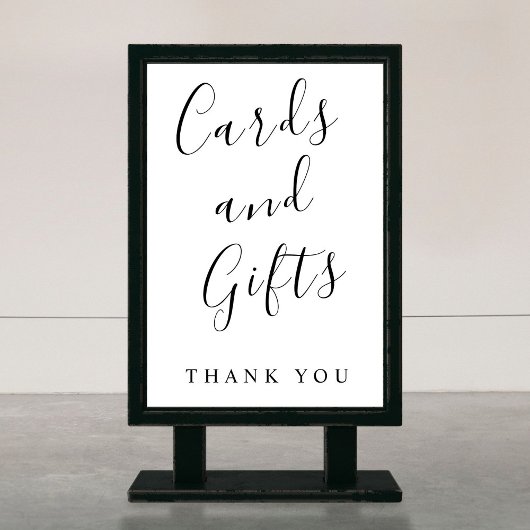 Kalligrafie Kaarten en geschenken teken Poster