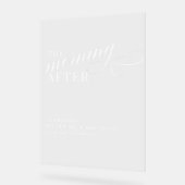 Kalligrafie Klassiek Elegant De Morgen Na Teken Acryl Bord (Hoek)