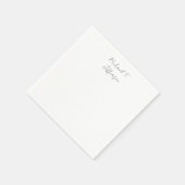 Kalligrafie Klassiek Elegant Gewoon Eenvoudig Servet (Hoek)