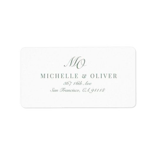 kalligrafie klassiek etiket (Voorkant)