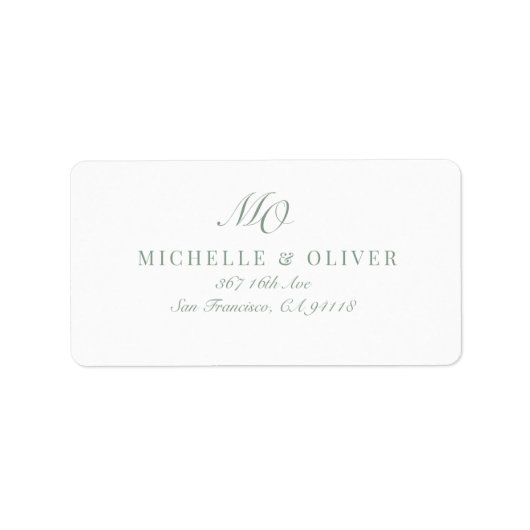 kalligrafie klassiek etiket (Voorkant)