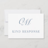 Kalligrafie Klassieke Moderne Huwelijk RSVP Kaartje (Voorkant)