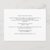 Kalligrafie Kleinere bruiloft Foto aankondiging (Achterkant)