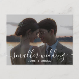 Kalligrafie Kleinere Huwelijksfoto Aankondiging
