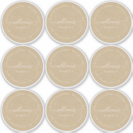  kalligrafie Kraft 6 cm 2,36 inch Sticker (Voorkant)