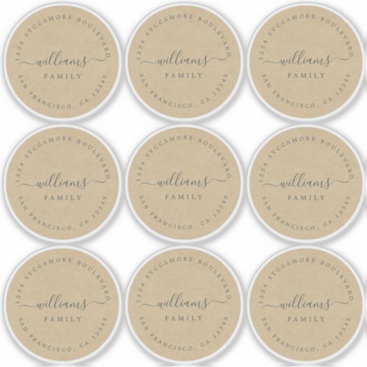 kalligrafie Kraft 6 cm 2,36 inch Sticker (Voorkant)