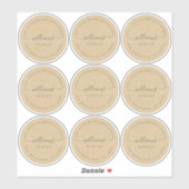 kalligrafie Kraft 6 cm 2,36 inch Sticker (Vel)