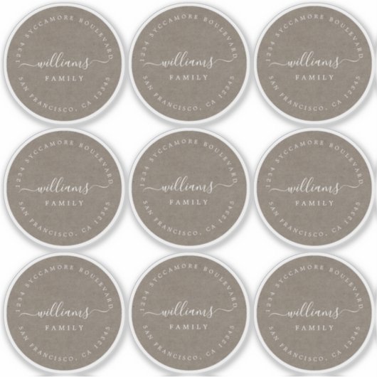  kalligrafie Kraft 6 cm 2,36 inch Sticker (Voorkant)