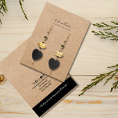 Kalligrafie Kraft Oorbel Display Kaart Visitekaartje