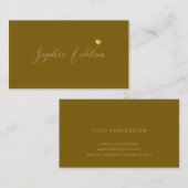 Kalligrafie Letternaam Romantisch Contactkaartje (Voorkant / Achterkant)