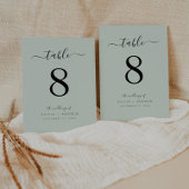  Kalligrafie Lichte Munt Kleur Trouwen Kaart