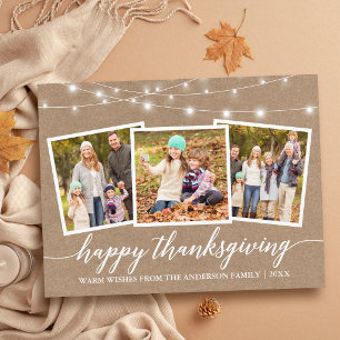 Kalligrafie Lichtslingers Kraft Prettig Thanksgivi Briefkaart