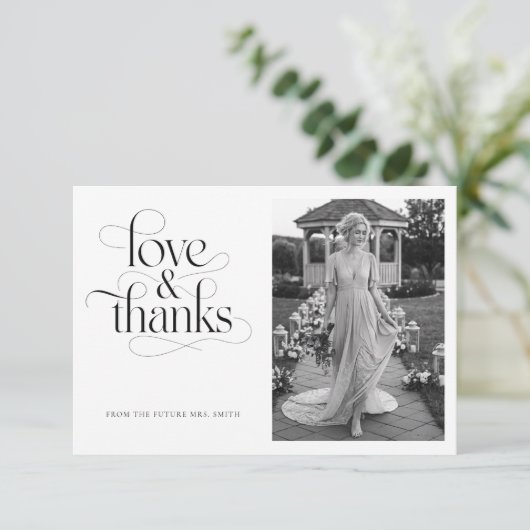 Kalligrafie Liefde & Bedankt Vrijgezellenfeest 2 F (Staand voorkant)