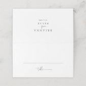 Kalligrafie Liefde Fancy Script Wedding Place Card Plaatskaartje (Buitenkant ongevouwen)