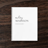 Kalligrafie Luxe minimalistisch wit Notitieboek