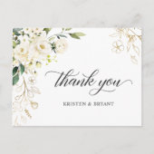 Kalligrafie Manuscript Tuin Floral Weddenschap Bed Briefkaart (Voorkant)