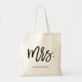 Kalligrafie Mevrouw Modern Chic Tote Bag (Voorkant)