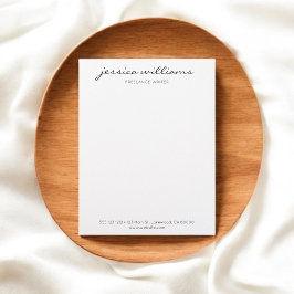 Kalligrafie Minimalistische Witte Zaken Briefhoofd