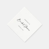 Kalligrafie Modern Elegant Vrijgezellenfeest Servet (Hoek)