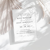 Kalligrafie Modern Minimalistisch Script Wedding Kaart