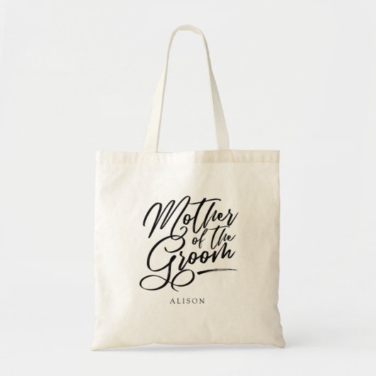 Kalligrafie Moeder van de bruidegom elegant Tote Bag (Voorkant)