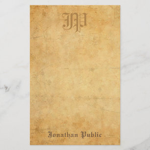  kalligrafie Monogram Cool Old Paper Kijk Briefpapier