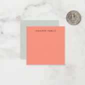 Kalligrafie monogram Sjabloon Elegante kleuren (Voorkant / Achterkant in situ)