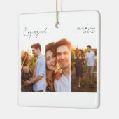 Kalligrafie Multi Photo Betrokken Keramisch Ornament (Links)