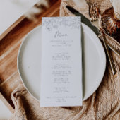 Kalligrafie Neutraal Wildflower Diner Menu