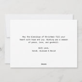 Kalligrafie Oh Wat Leuke Baby Kerstfoto Feestdagenkaart (Achterkant)