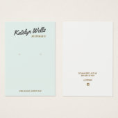  kalligrafie-oormeringskaart visitekaartje (Voorkant /achterkant)