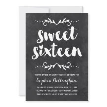 kalligrafie op schoolbord | Sweet Sixteen Birthday