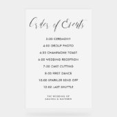 Kalligrafie Orde der Gebeurtenissen Bindende Chron Acryl Bord (Voorkant)