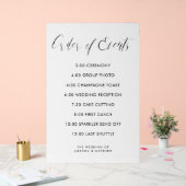 Kalligrafie Orde der Gebeurtenissen Bindende Chron Acryl Bord (Huwelijk)