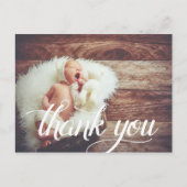 kalligrafie-overlay | Foto doop Dank u Briefkaart (Voorkant)
