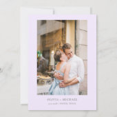 Kalligrafie Pastel Beige Bloem Save the Date (Achterkant)