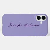 Kalligrafie Pastel Bord Paarse gepersonaliseerd Case-Mate iPhone Case (Achterkant (horizontaal))