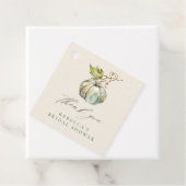 Kalligrafie pompoen Vrijgezellenfeest dank u Bedankjes Labels (In situ)