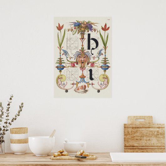 kalligrafie poster (Keuken)