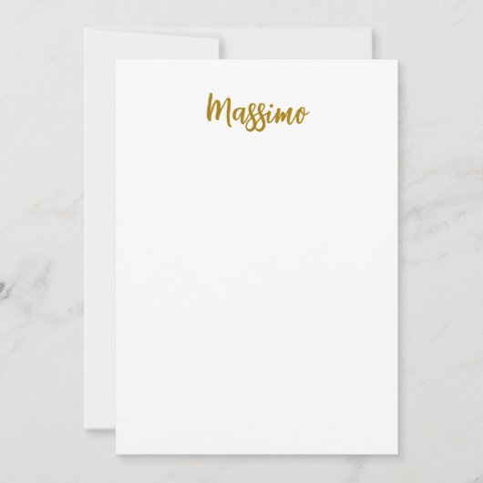 Kalligrafie Professioneel Elegant Gouden Kleur (Voorkant)