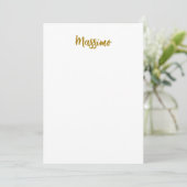 Kalligrafie Professioneel Elegant Gouden Kleur (Staand voorkant)