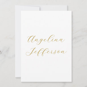 Kalligrafie Professioneel Elegant Gouden Kleur