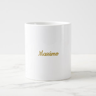Kalligrafie Professioneel Elegant Gouden Kleur Grote Koffiekop