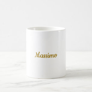 Kalligrafie Professioneel Elegant Gouden Kleur Koffiemok