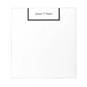 Kalligrafie Professioneel Modern Minimalistisch Ee Notitieblok (Voorkant)